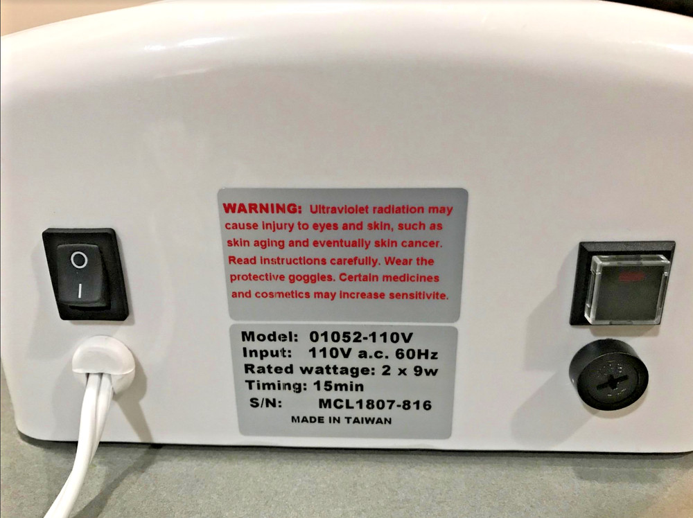 LIGHT CURING LIGHT CURE OVEN FOR DENTAL W TIMER (4 UVA TUBES) 110v
