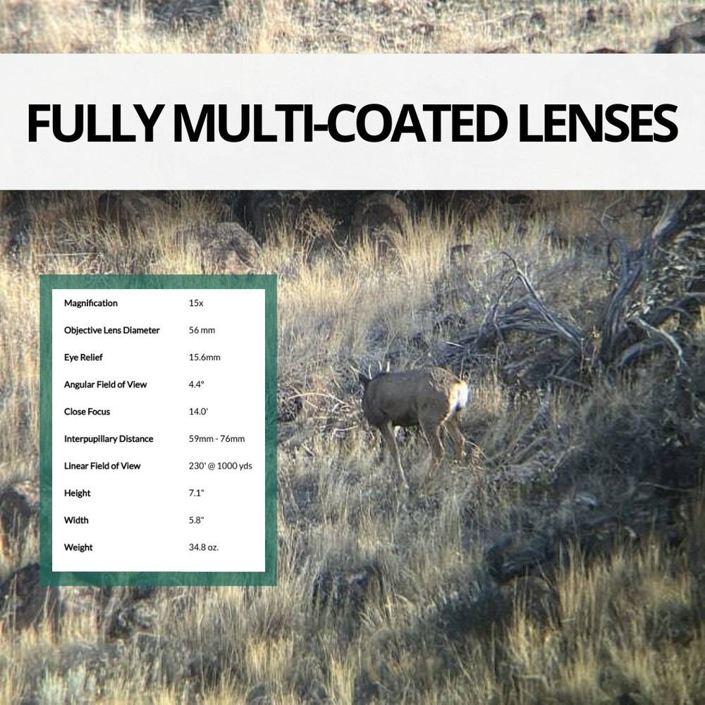 Vortex Diamondback HD 15x56 Binoculars with Basic Smartphone Adapter Bundle