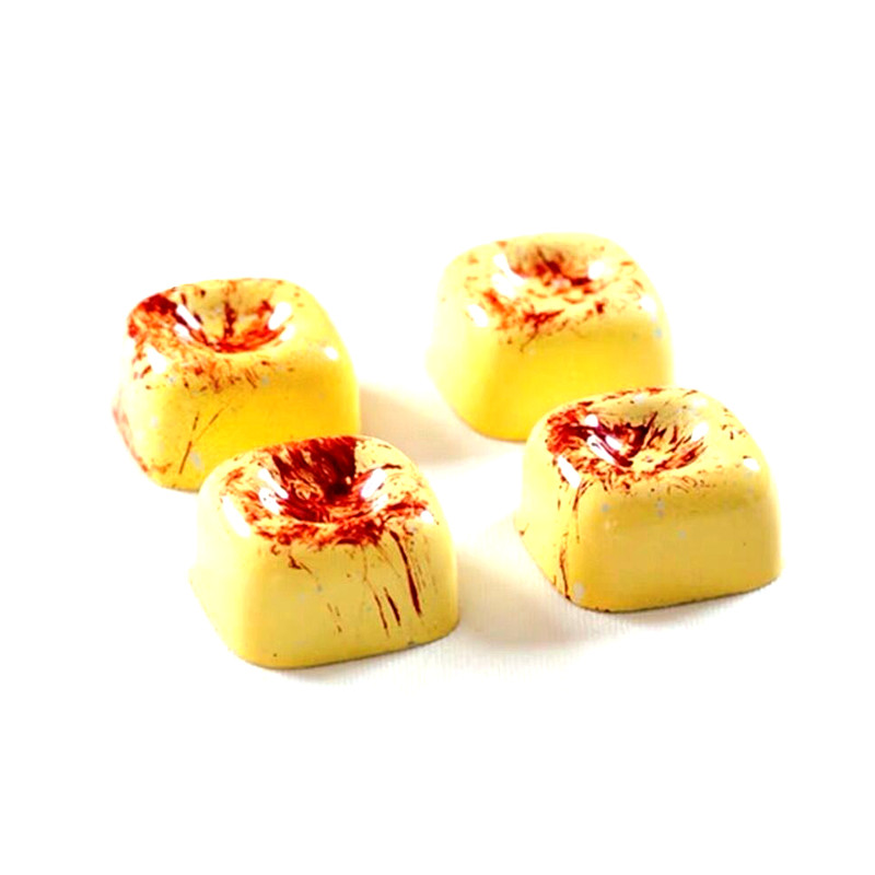 New Arrival concave Square Chocolate Mold Polycarbonate Chocolate DIY Mould Cube