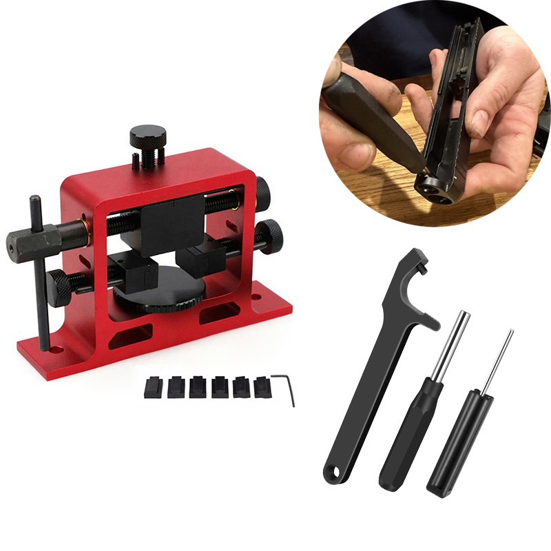 Pistol Slide Rear Sight Pusher Tool W/Glock Tool Kit Front Sight Tool Glock19 RD