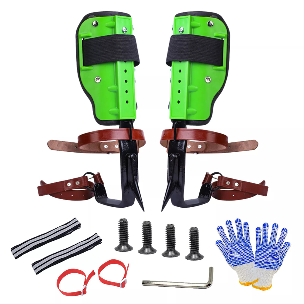 Tree Spikes Steel Tree Climbing Gear Adjustable Height Pole Climbing Spurs