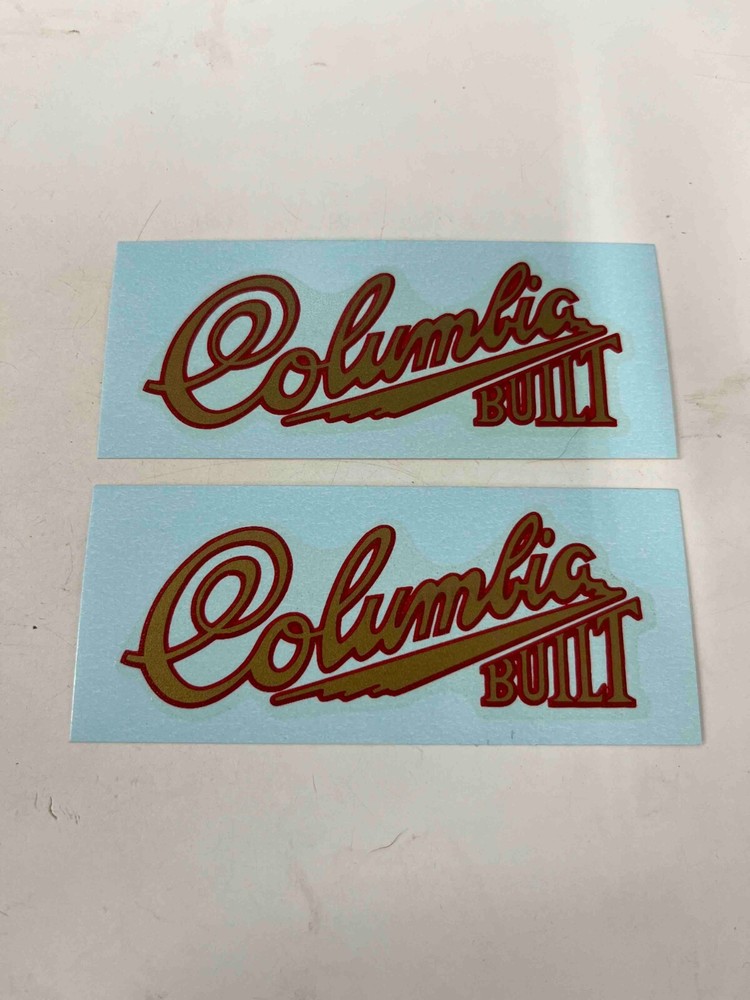 Mint Columbia 5 Star Bicycle Tank Decal Set