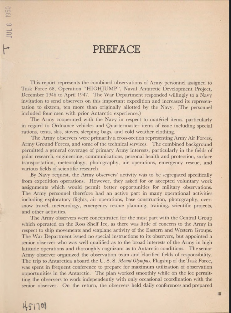 424 Page Army Observer Operation Highjump Task Force 68 US Navy Study on Data CD
