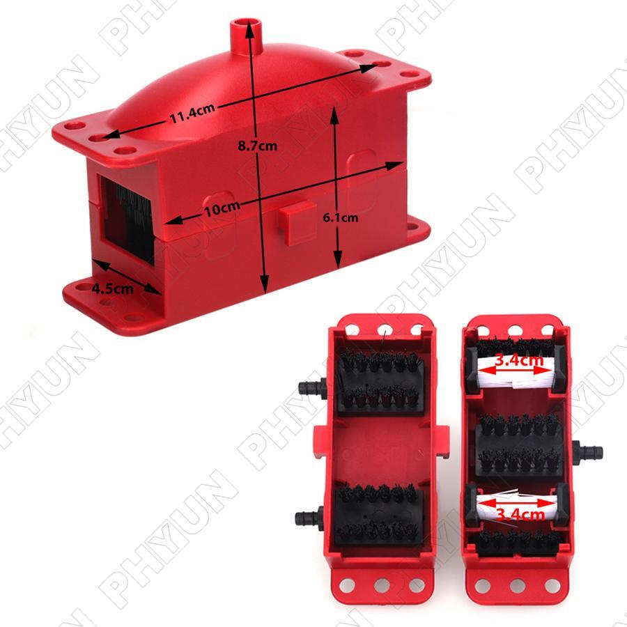 Motorcycle Chain Cleaning Machine Lubricating Accessory Brush Gear Cleaner Tool