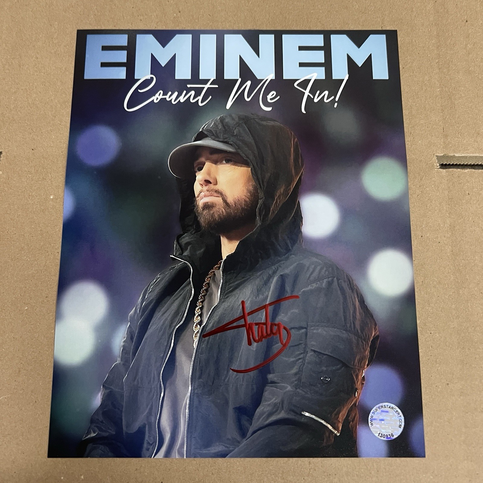 Eminem Slim Shady Signed Photo 8x10 COA Count Me In Autograph