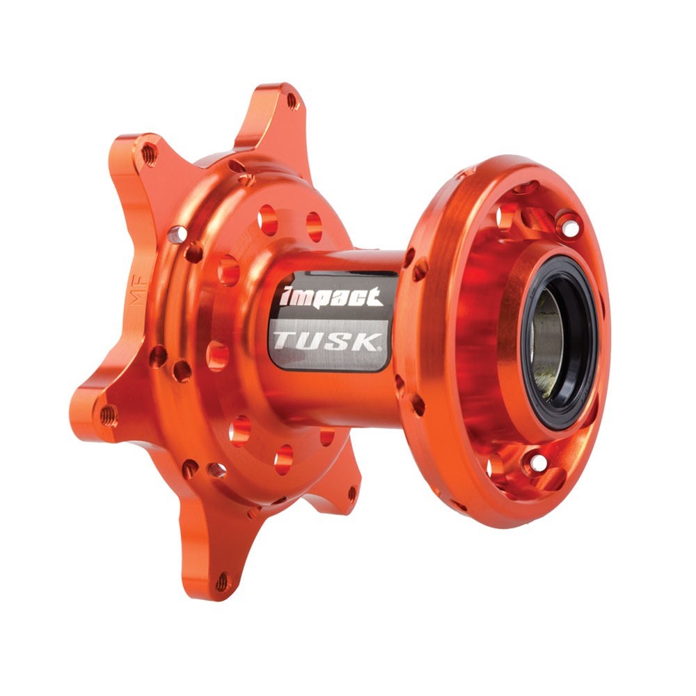 Tusk 5510-08 Impact Motorcycle Hub - Front Orange