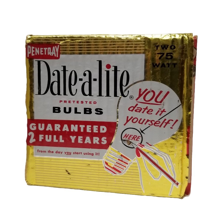 Penetray Date-A-Lite Bulbs Vintage
