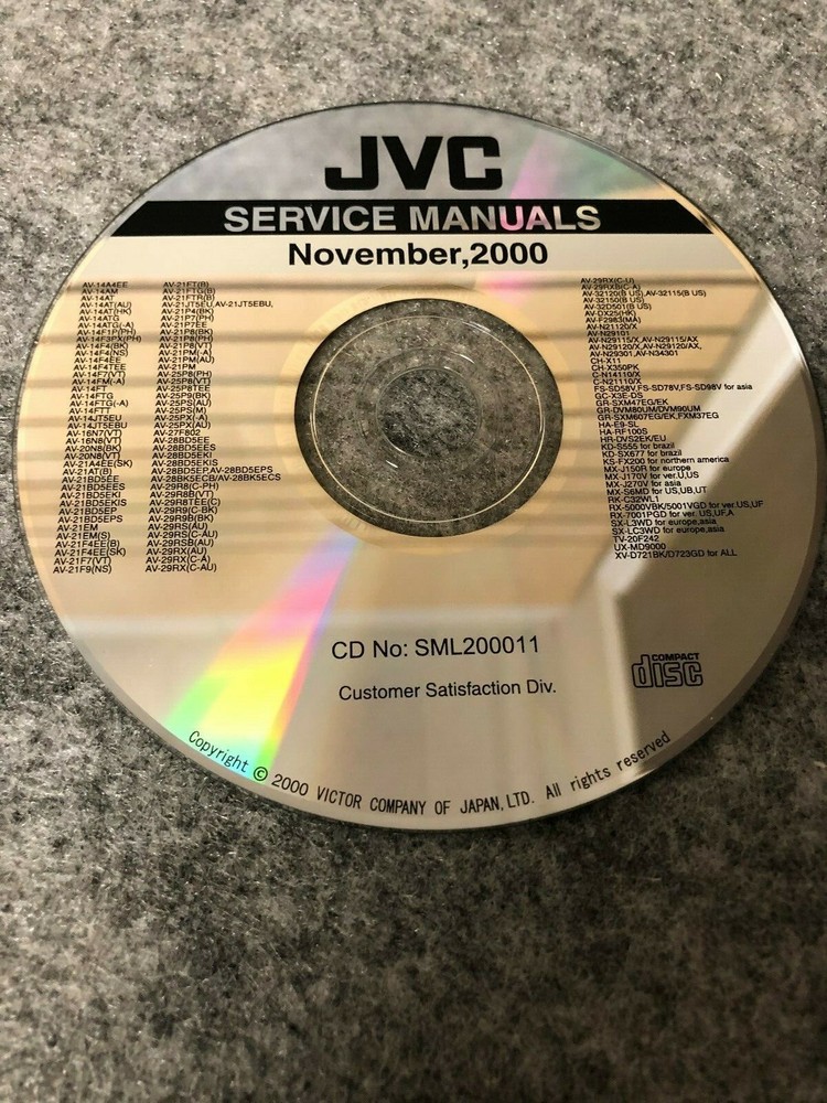 JVC CD Service Manuals
