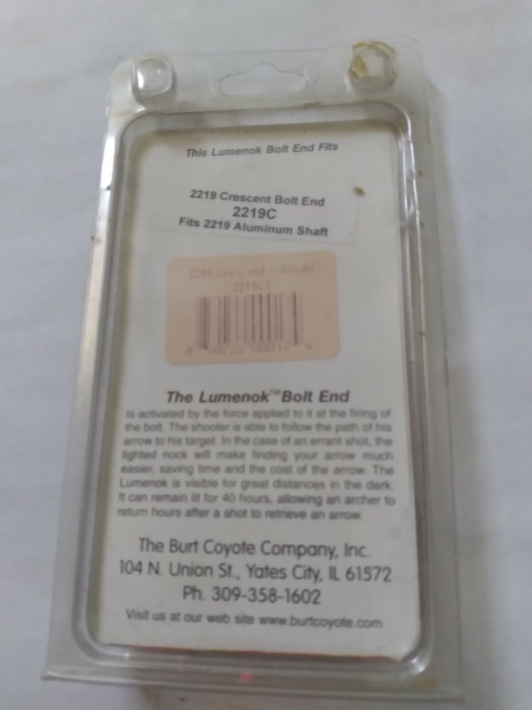 NEW Lumenok Crossbow Bolt End