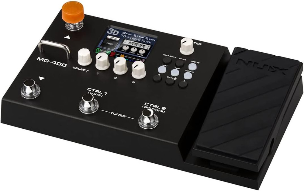 MG-400 Multi Effects Pedal, Amp Modeling, 512 Samples IR, 10 Independent Moveabl
