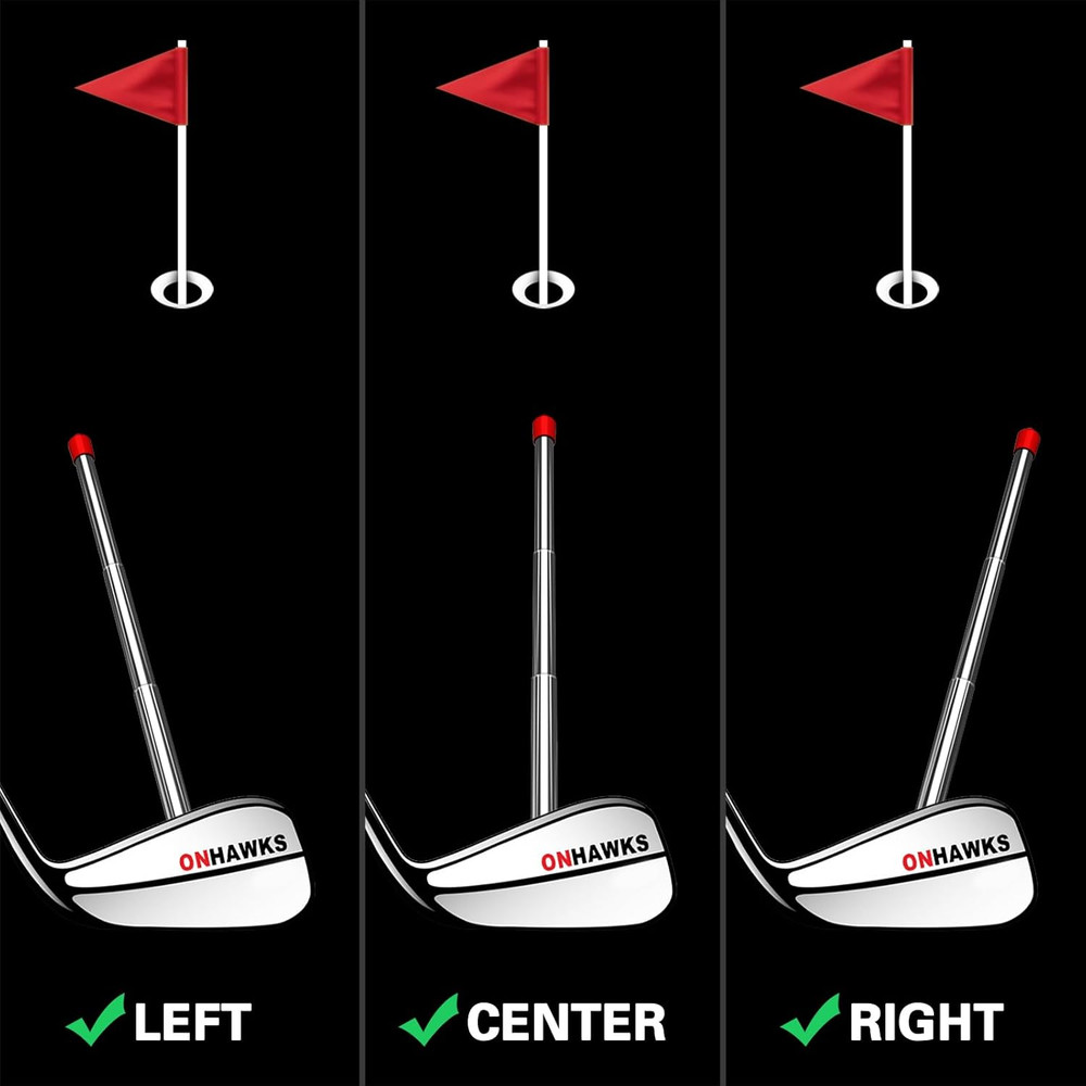 Magnetic Golf Alignment Rod Telescopic Swing Trainer