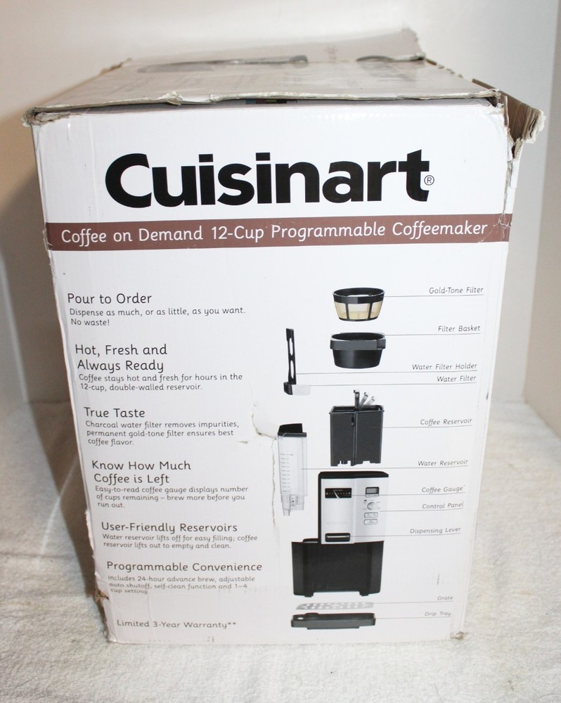 Cuisinart DCC-3000P1 Programmable 12 Cup Coffeemaker in Box + Extras ~ Working