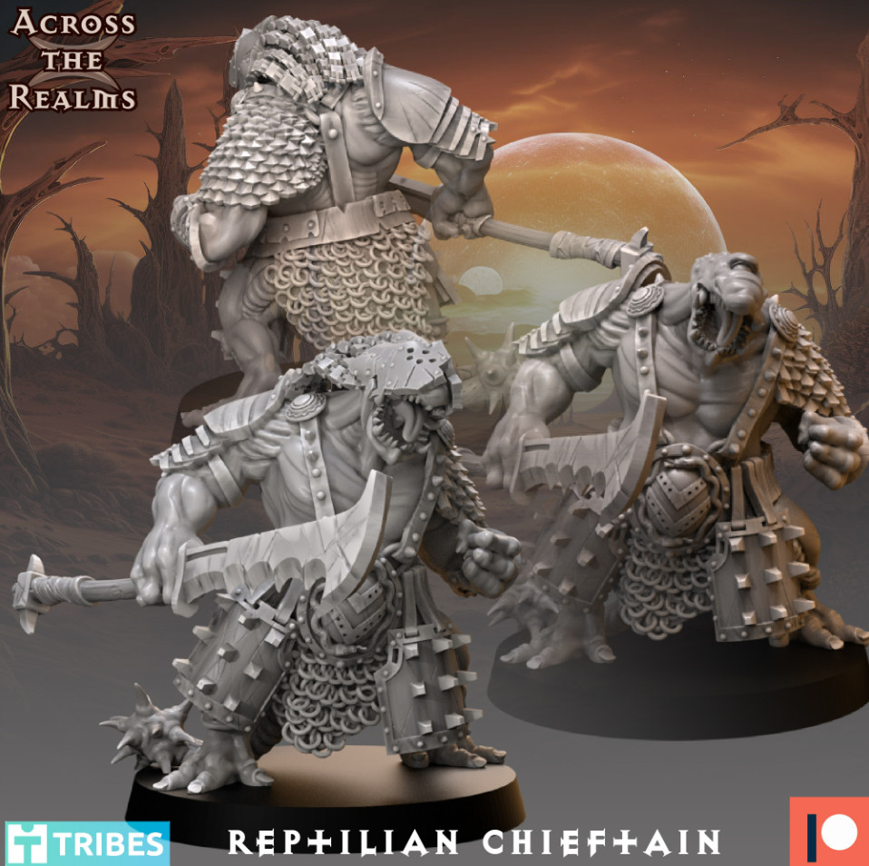 Reptillian Chieftain (28mm)