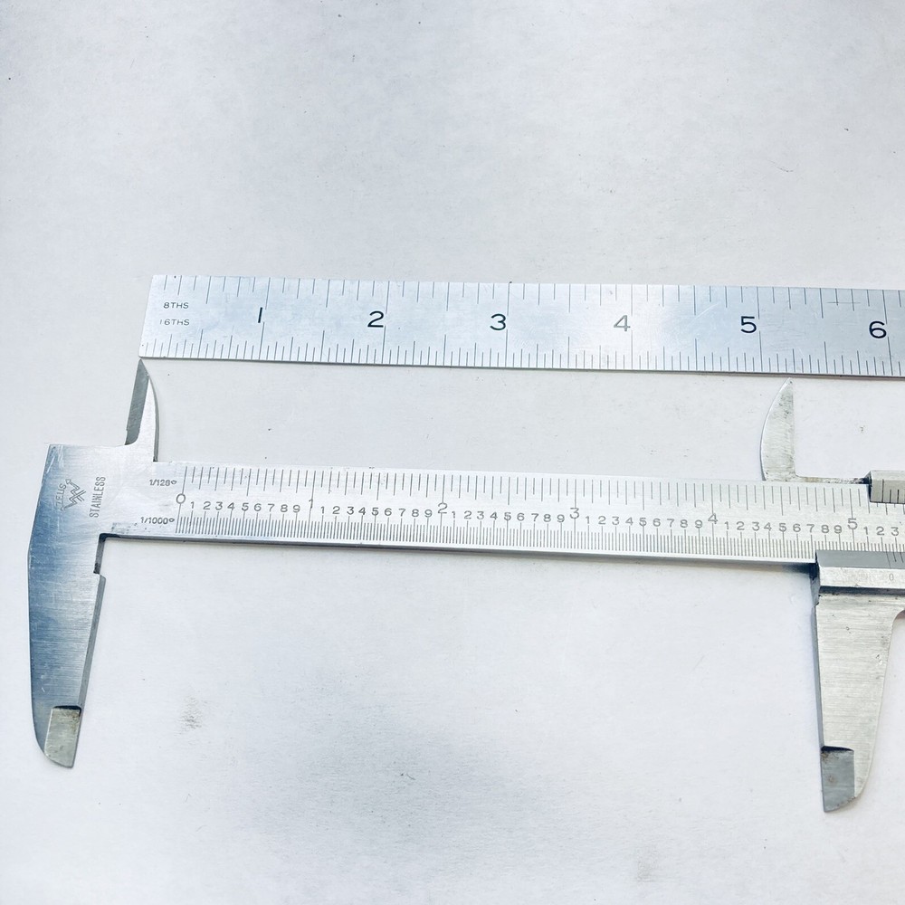 Zeus 6" Vernier Caliper - Hardened - Stainless - Germany