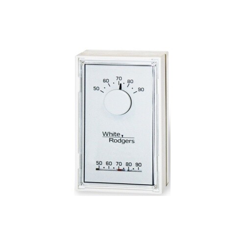 1E30N-910 White Low Voltage Thermostat