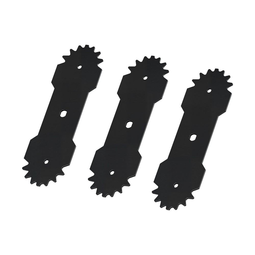 Edger Replacement Blades 8.8in, 3-Pack, Sharp Multi-Serrated, 65Mn Steel, WP