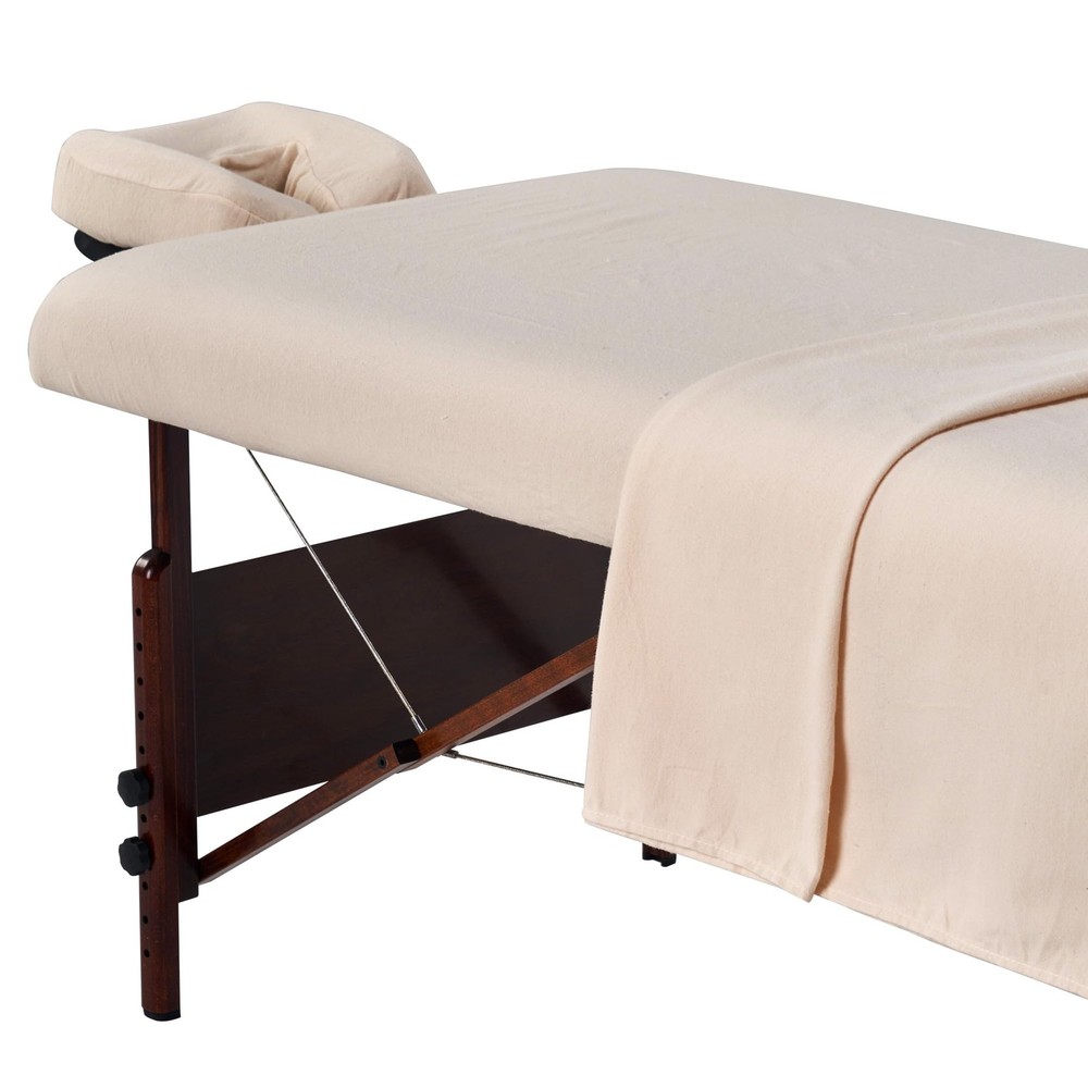 Master Massage Cotton Flannel Sheets Set (3 Piece Set) Massage Table Cover Se...