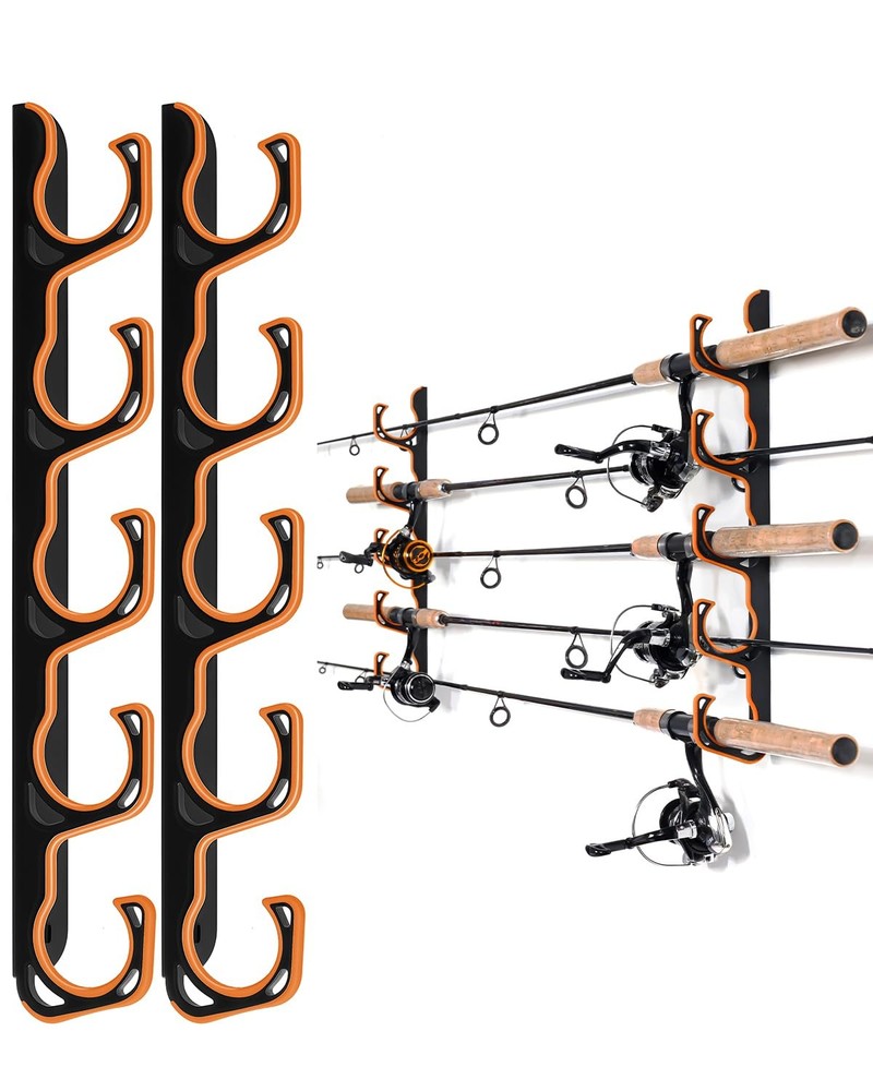 Fishing Rod Holders for Garage  Wall or Ceiling Mounted Storage Rack