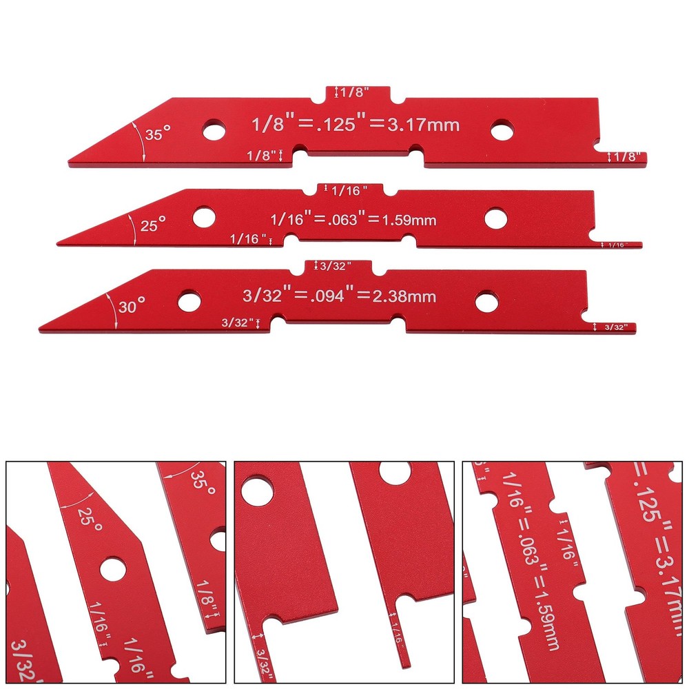 14 Pcs Setup Blocks Woodworking Precision Aluminum Router Table Setup Bars