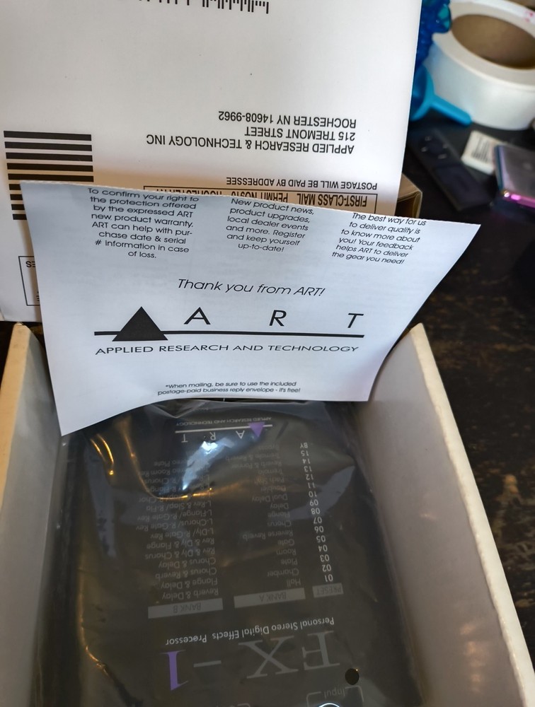 Applied Research Technology ART FX-1 Personal Stereo Digital Effects Processor.