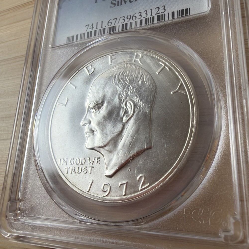 1972 S $1 Silver Ike Eisenhower Dollar PCGS MS67