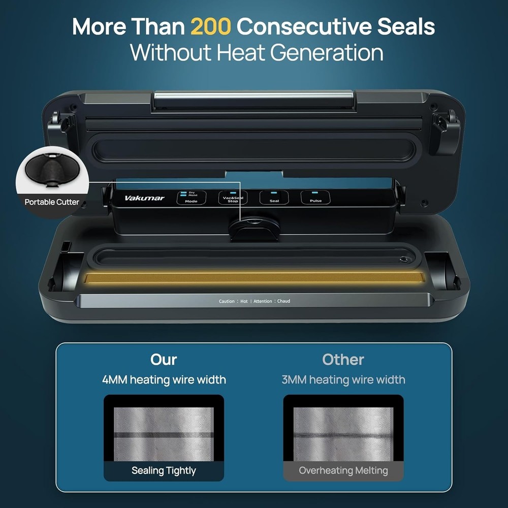 Commercial Vacuum Sealer Machine Multifunction Automatic Food Packaging with Bag