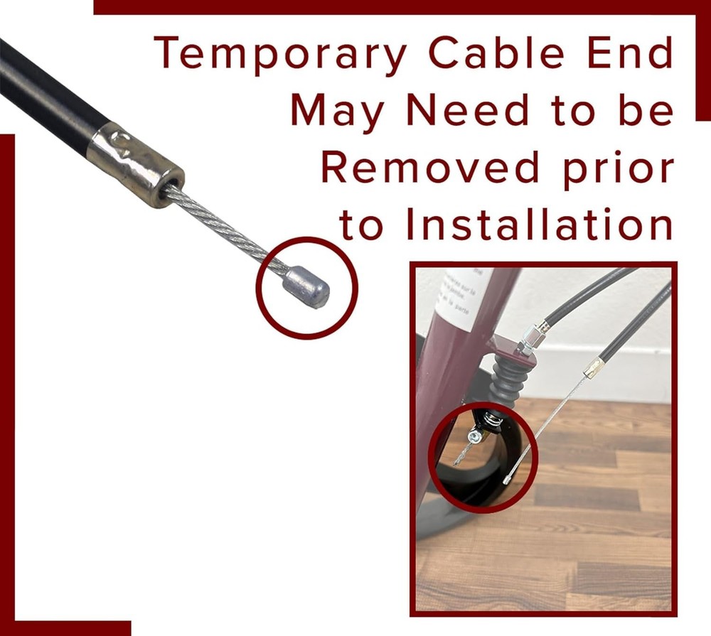 34" Walker Brake Cable Replacement for Rollators & Mobility Scooters - Durabl...