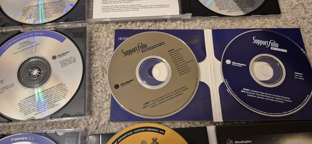 SGI Silicon Graphics IRIX Software Lot , Untested