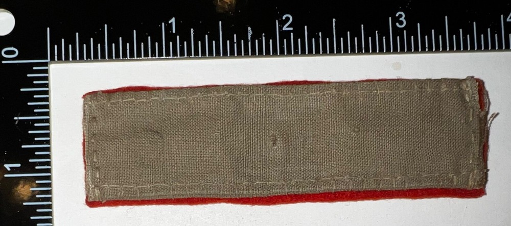 WWII Japanese Army First Class Private Collar Insignia Wool Patch