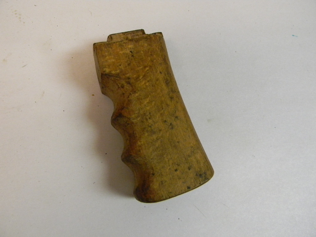 BRITISH WWII WOOD PISTOL GRIP