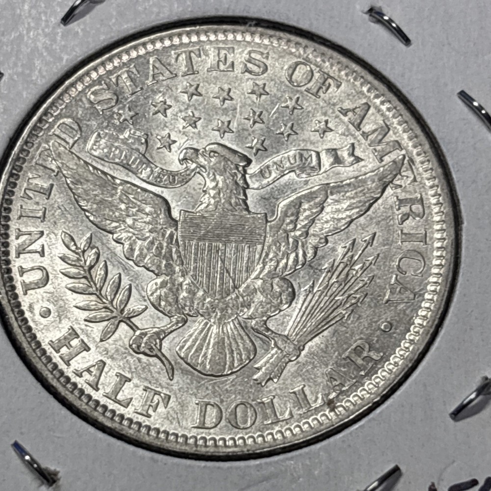 1899 P BARBER HALF DOLLAR REALLY NICE AU 90% Silver