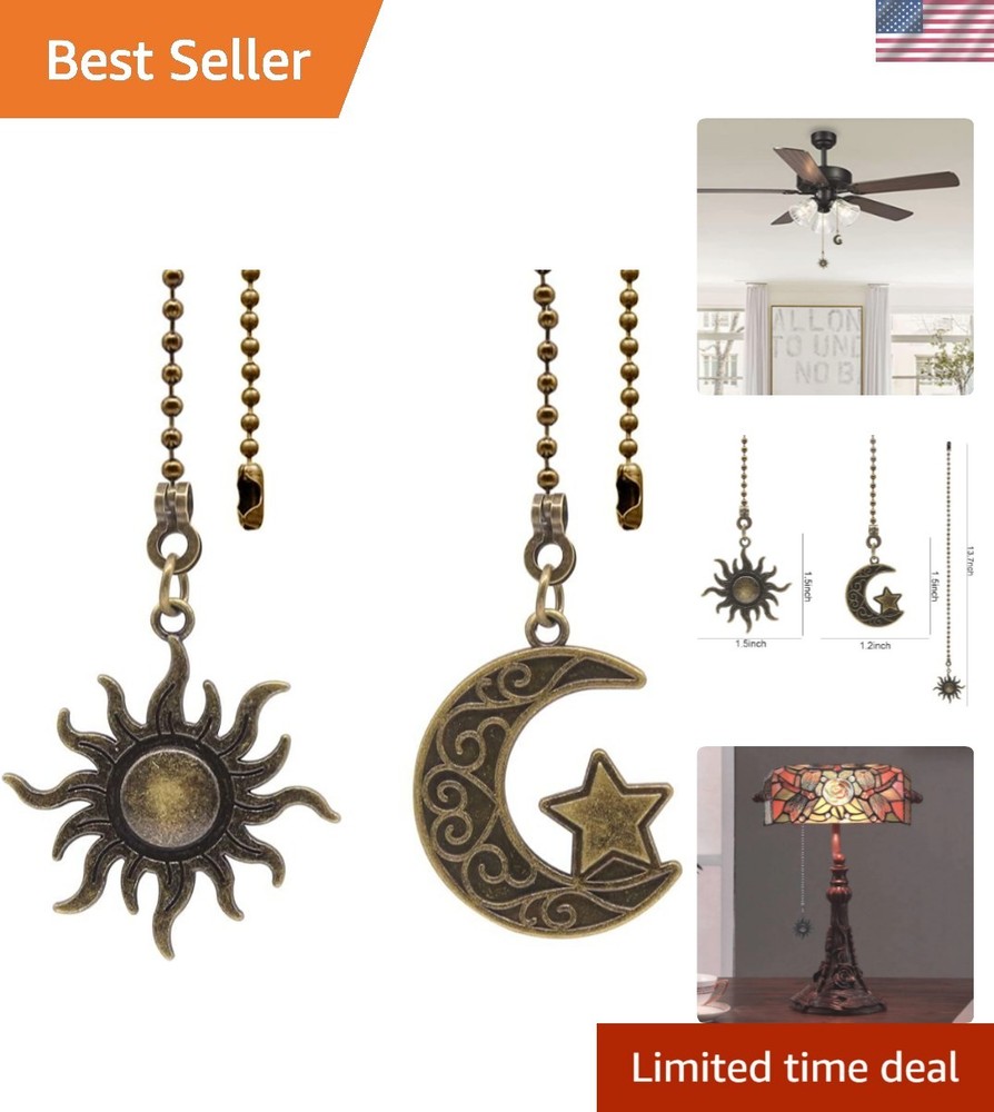 Ceiling Fan Pull Chain Set Decorative Totem Bohemia Pull Chain Pendant Extens...