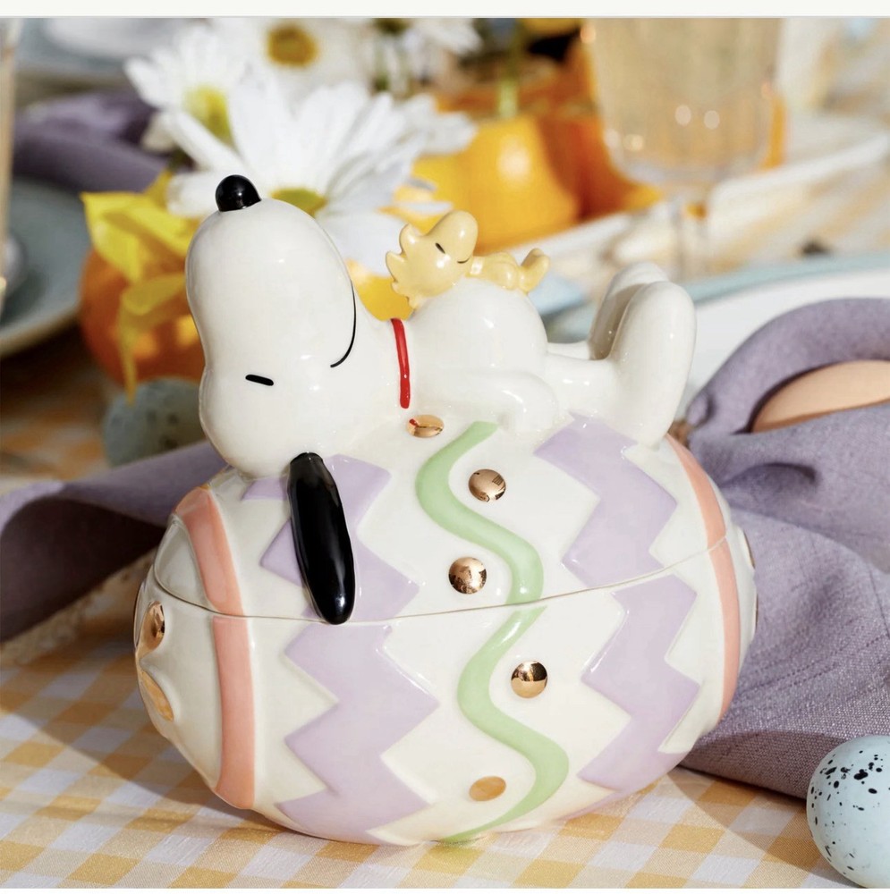 Lennox Snoopy Easter Candy Dish