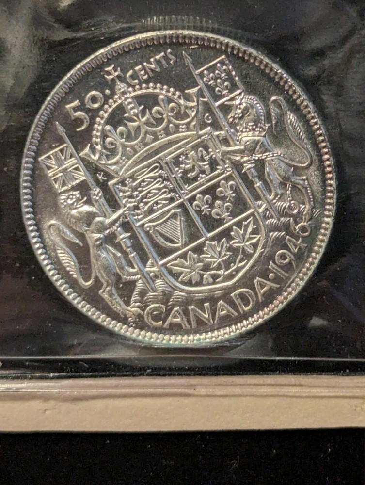 1946 ICCS Graded Canadian Silver 50 Cent, **MS-62**** # LM 714