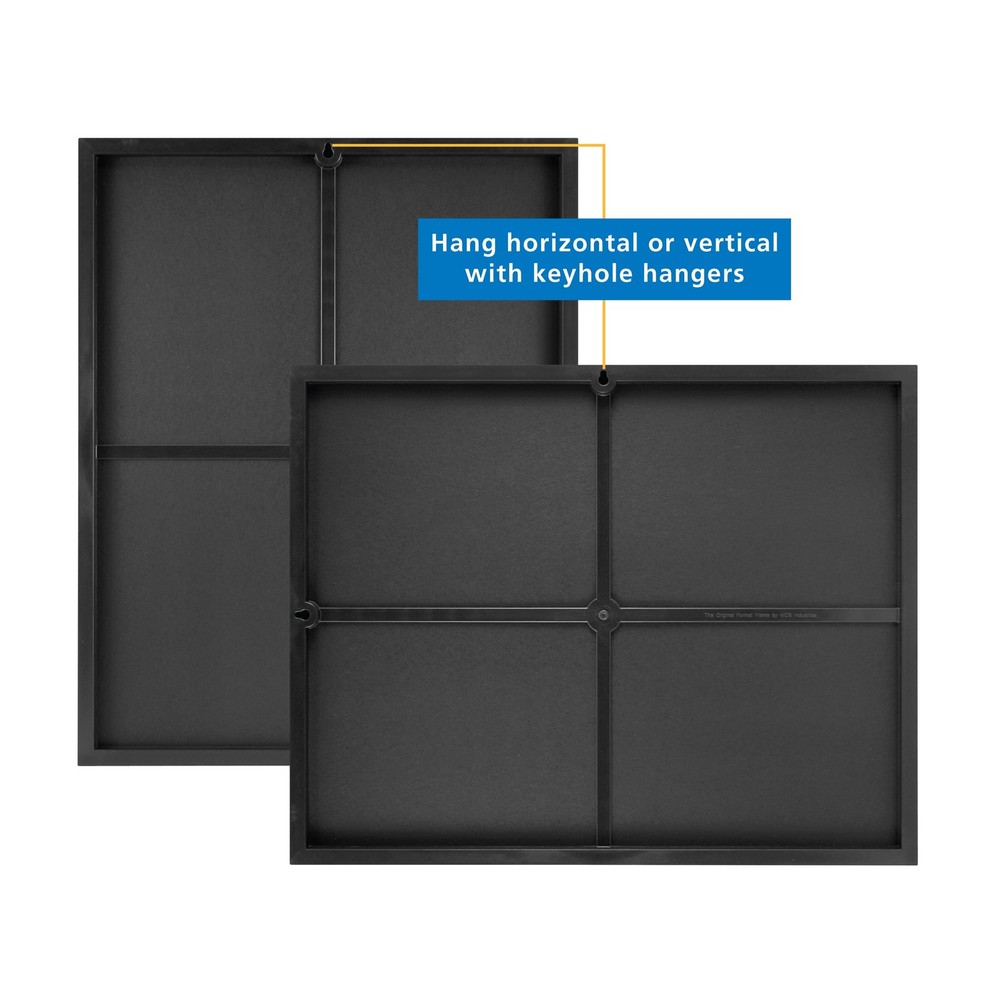 16x20 Front Loading Wall Picture Frame, Black
