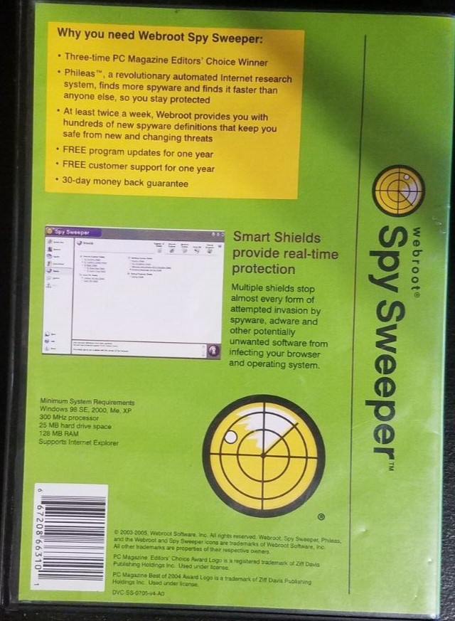 Spy Sweeper {2003-2005 Webroot Software Inc.}