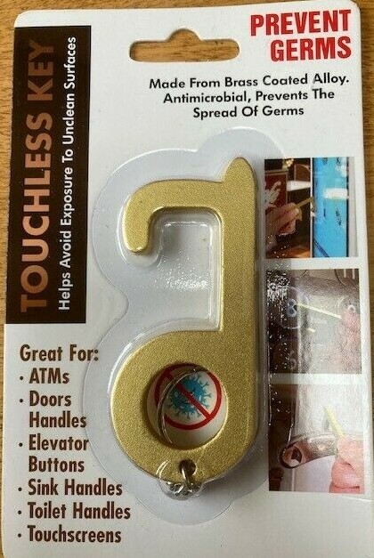 Set of 3 Touchless Key, Touchless Tool Hygiene, Doors, Elevator, ATM's