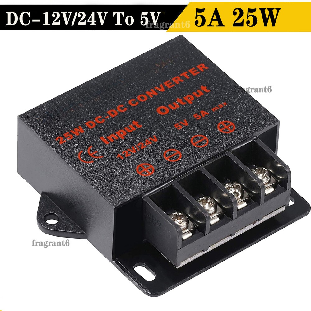 Converter 12V 24V Step Down to 5V 5A Regulator Power Adapter Module Transformer