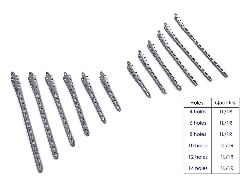 Locking 3.5mm Distal Tibia plate with Tip Veterinary Titanium Instrument