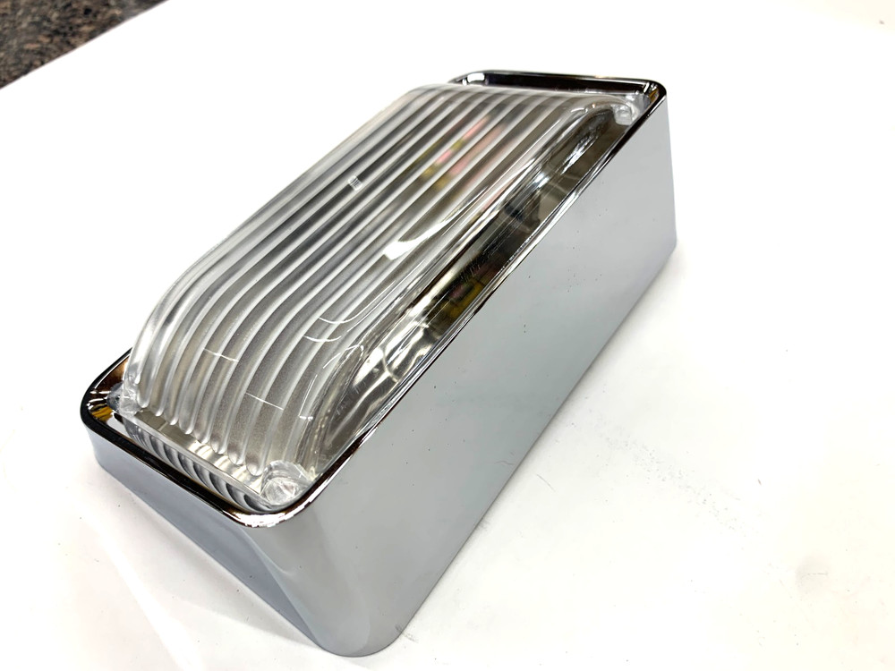 Chrome Universal Interior Dome Light w/ Switch & 1156 Bulb United Pacific 31427