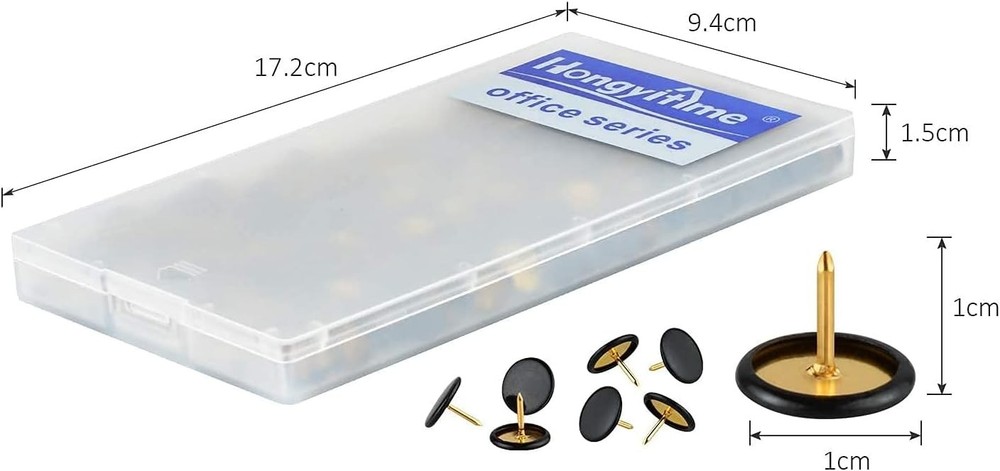 400 PCS Push Pins, Thumb Tacks, Wall Tacks - Flat Push Pins, Thumb