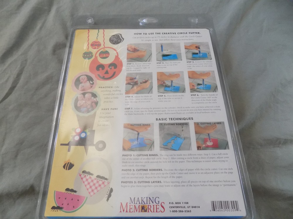 Making Memories Adjustable Rotary Creative Circle Cutter With Cutting Mat