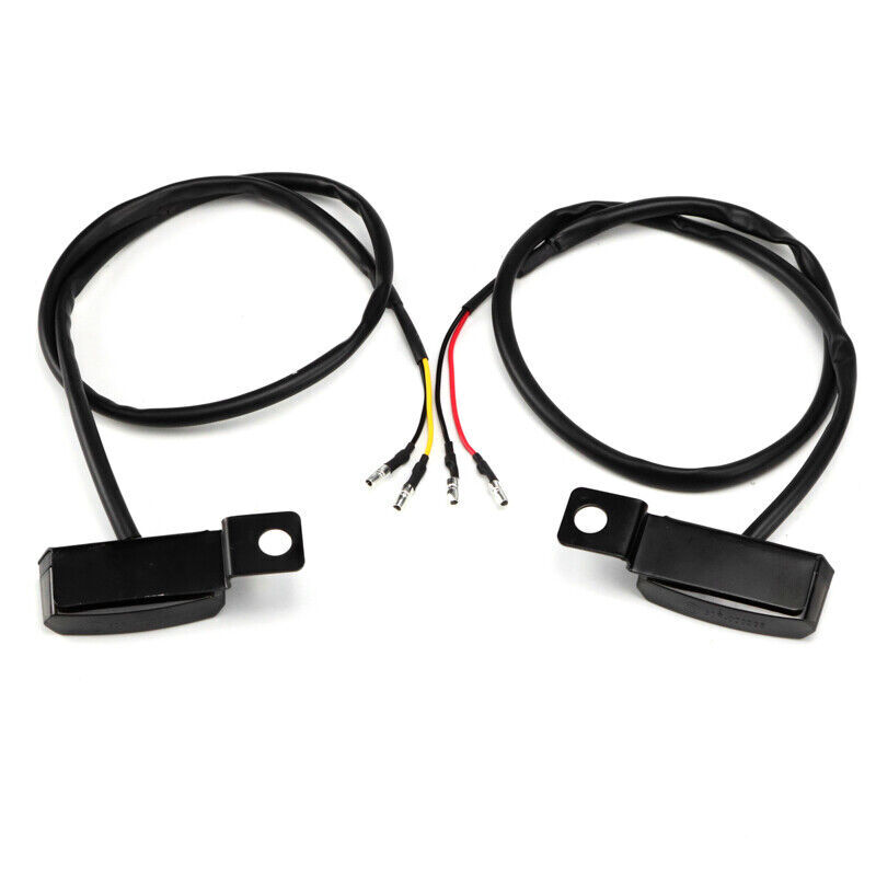 2x Mini LED Motorcycle Turn Signal Indicators Front Rear Peg Lamp Blinker Lights