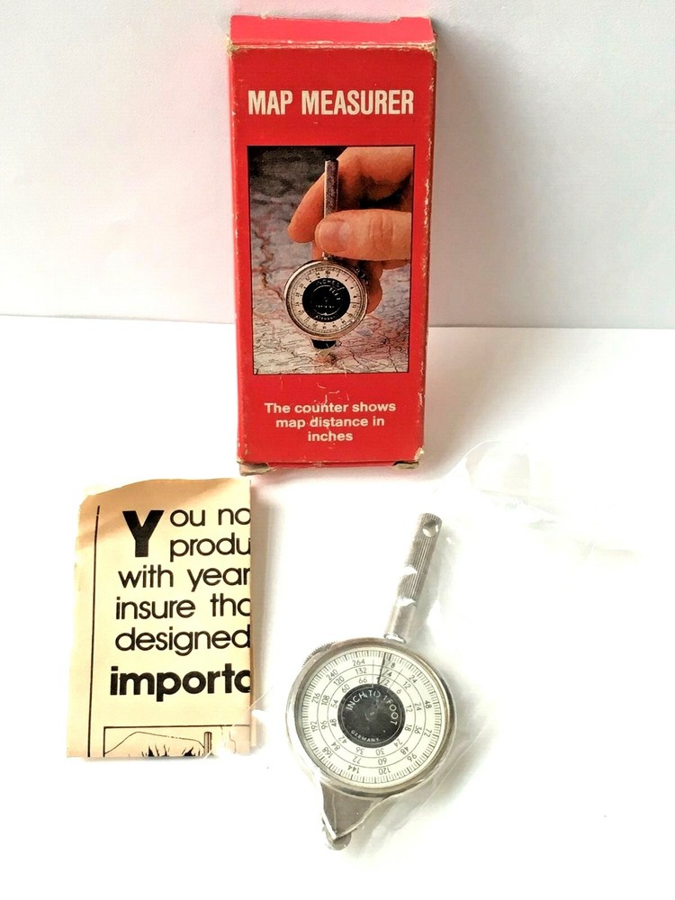 Map measures made in West Germany with instructions NEW UNUSED