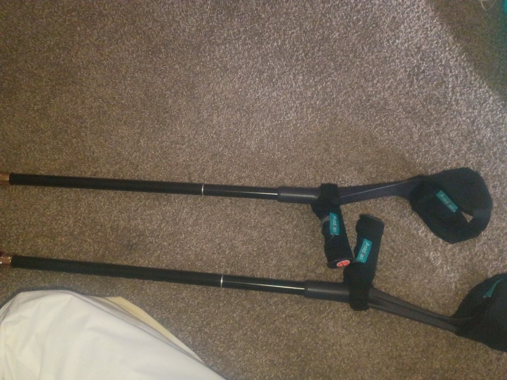 forearm crutches adult pair