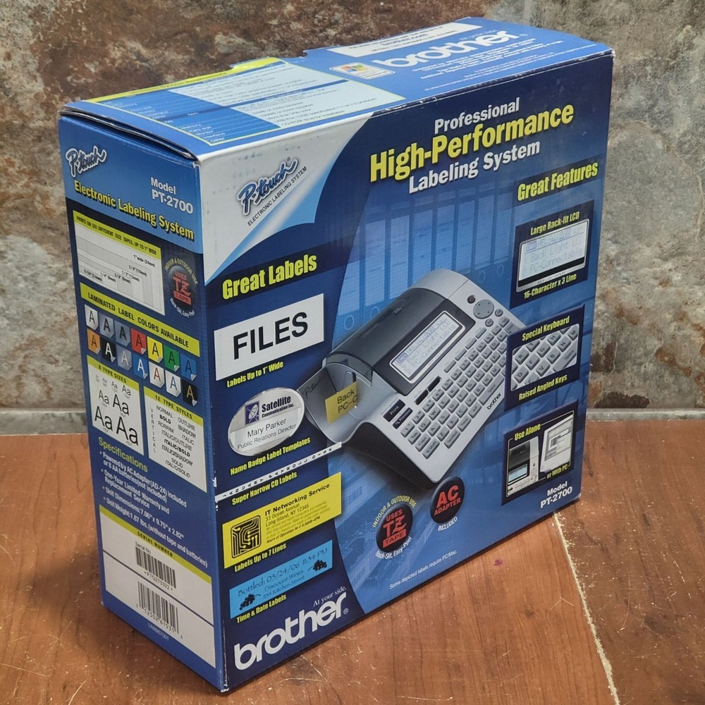 Brother PT 2700 Desktop Labeling System