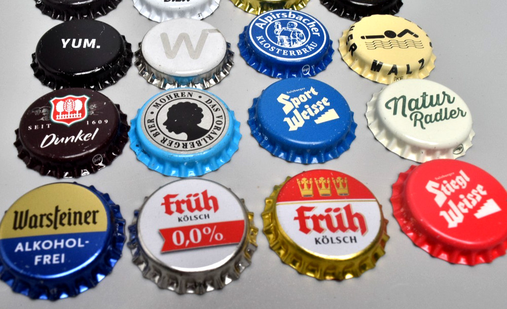 Beer Crown Caps Tops Collection 16x
