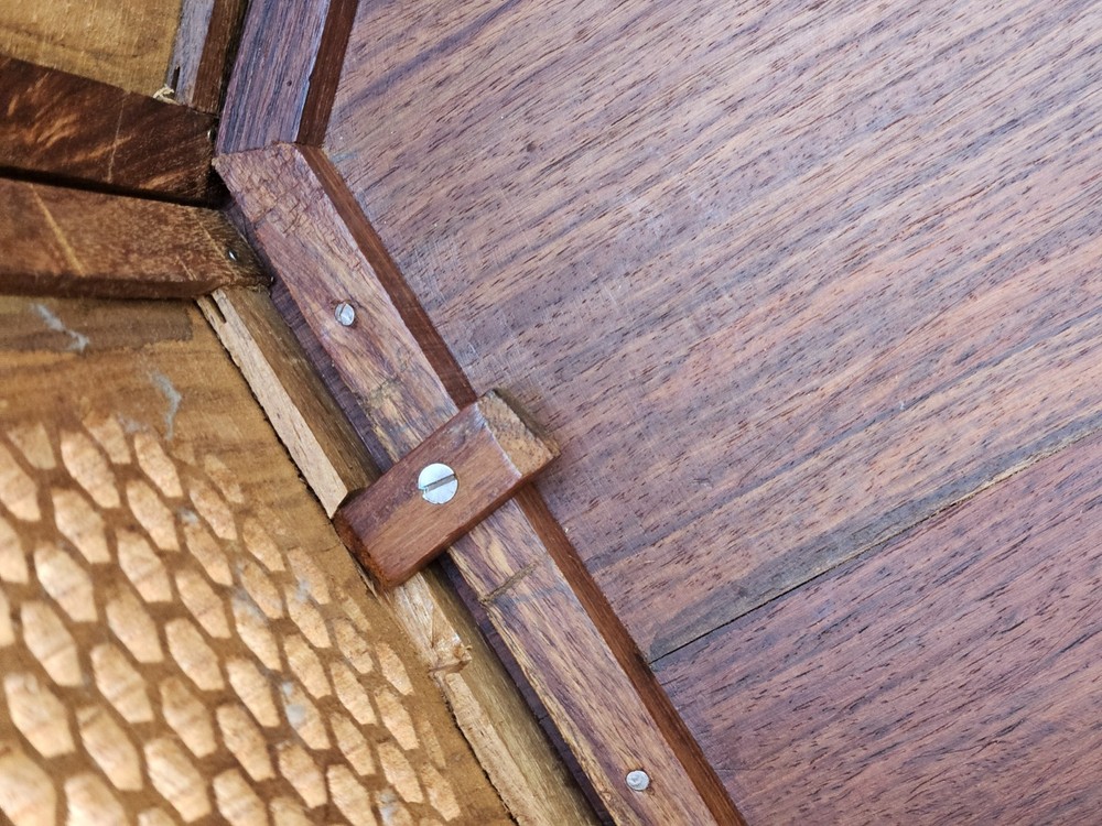 VTG Anglo Indian Octagonal Side Table 21" Tall