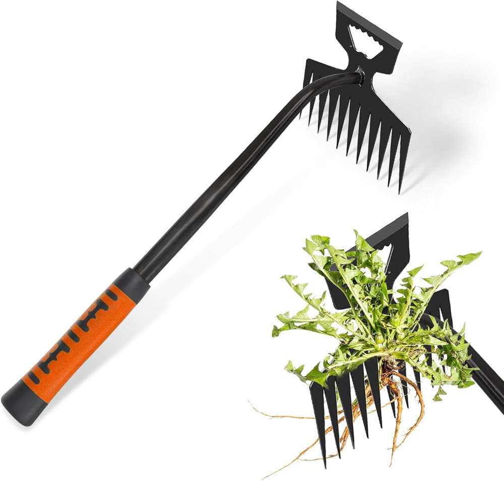 2025 Multifunctional Hand Weeder Tool for Efficient Garden Weeding (11 Tines)