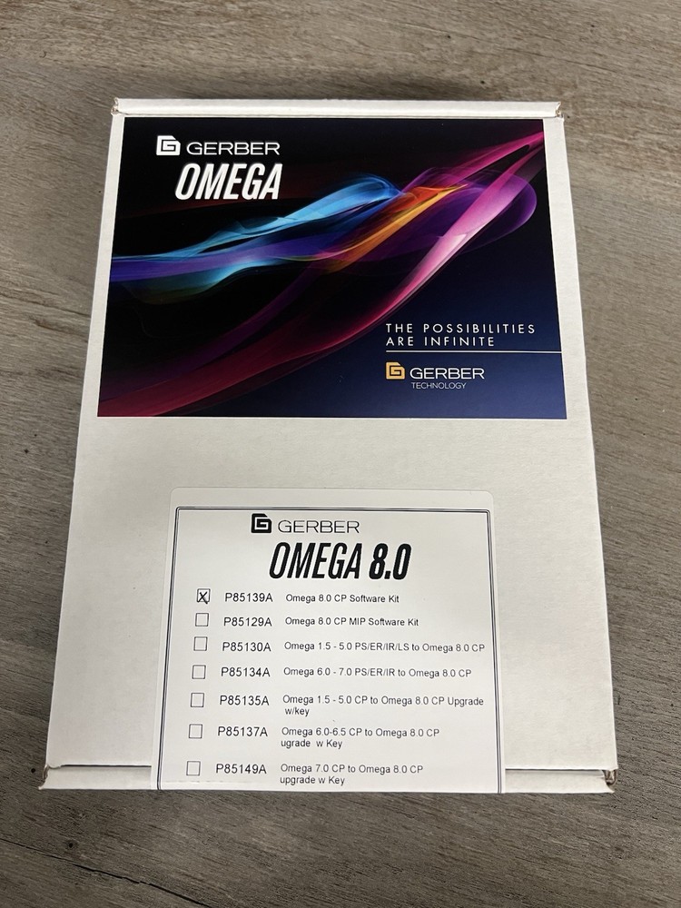 Gerber Omega 8 CP Software kit